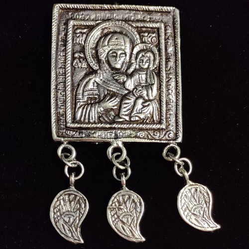 Amulet with Virgin Mary new, traditional 19th century replica