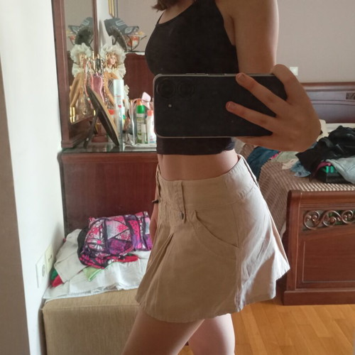 Beige skirt, size S / 36 / 8