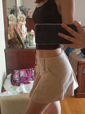 Beige skirt, size S / 36 / 8