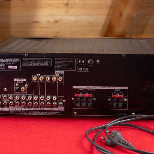 Sony STR-DE445 multichannel receiver used with remote control