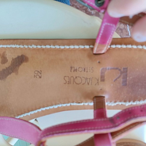 K. JACQUES St. Tropez pink sandals used, size 39