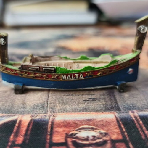 Luzzu traditional boat miniature Malta souvenir new