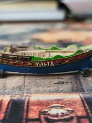 Luzzu traditional boat miniature Malta souvenir new