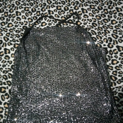 Black sequin t-shirt large like new