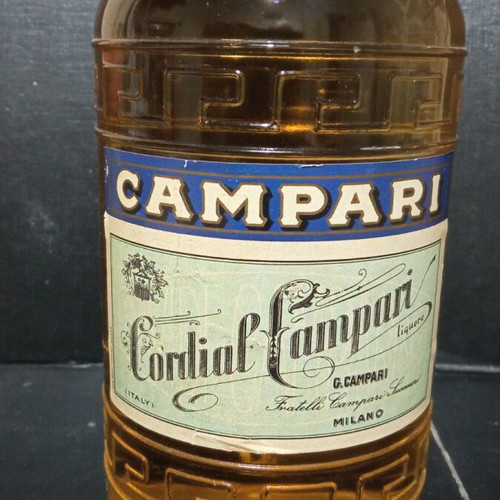 Cordial Campari liqueur bottle vintage sealed new