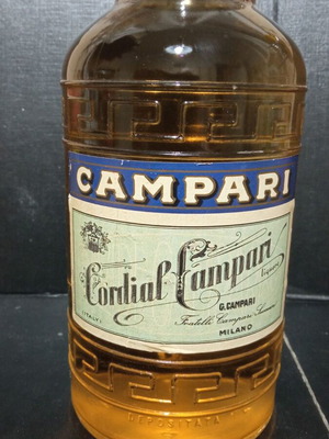 Cordial Campari liqueur bottle vintage sealed new