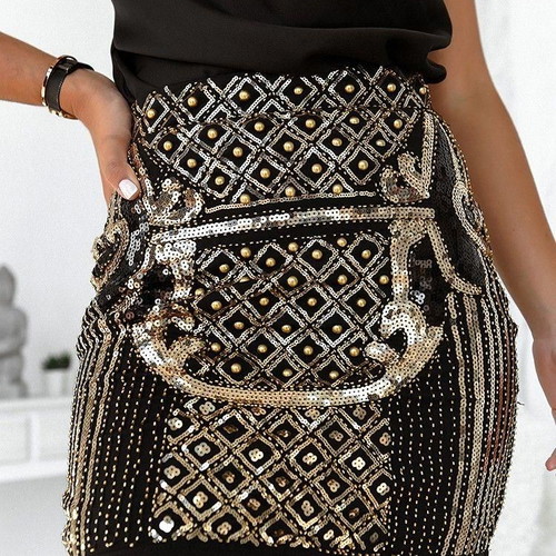 Forebelle skirt with sequins new, size M