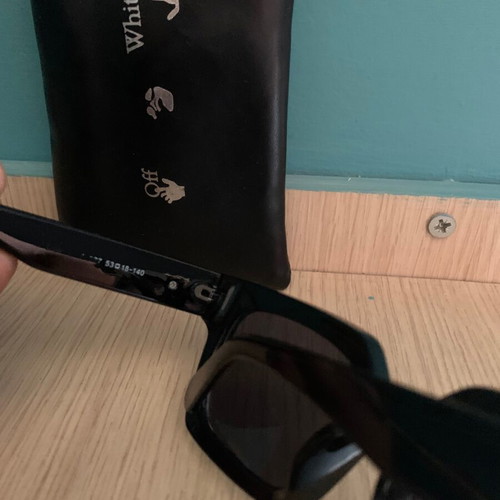 Off White sunglasses black unisex used with case