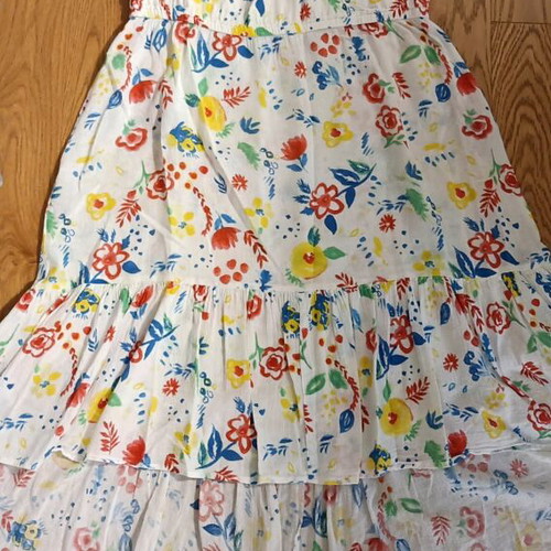 Girls' summer dress Benetton like new, floral, cotton