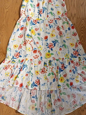 Girls' summer dress Benetton like new, floral, cotton