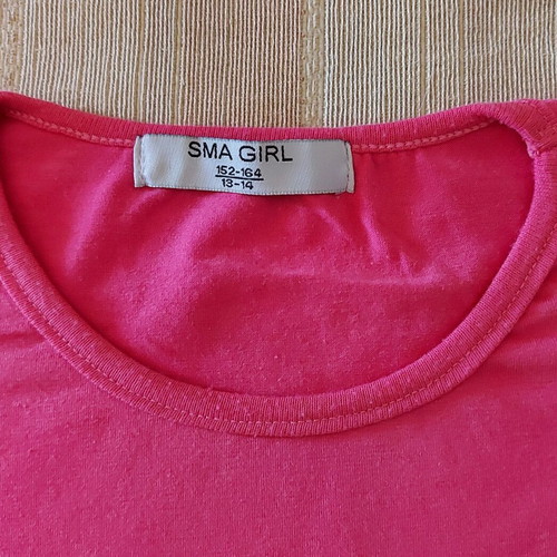 Girls' pink blouse like new, size 152-164 with sequins