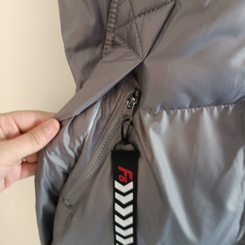 Metallic Puffer Vest FreeStyle size S with detachable hood