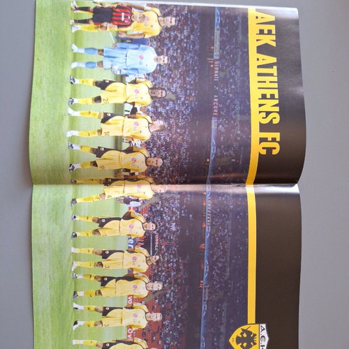 Match program 2006 AEK vs Anderlecht like new