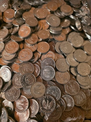 Greek coins used, 200 pieces, uncirculated 1973