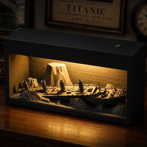 Titanic Shadowbox Light with LED Atmosphere
