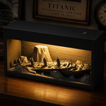 Titanic Shadowbox Light with LED Atmosphere