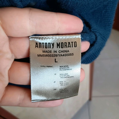 Antony Morato men's cardigan blue like new, size L