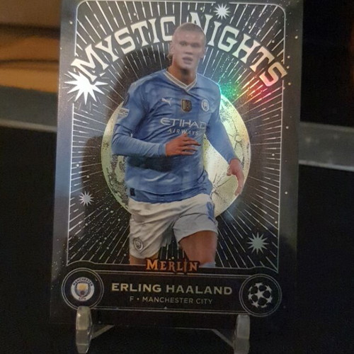 Topps Merlin 2024-25 Erling Haaland Mystic Nights card like new
