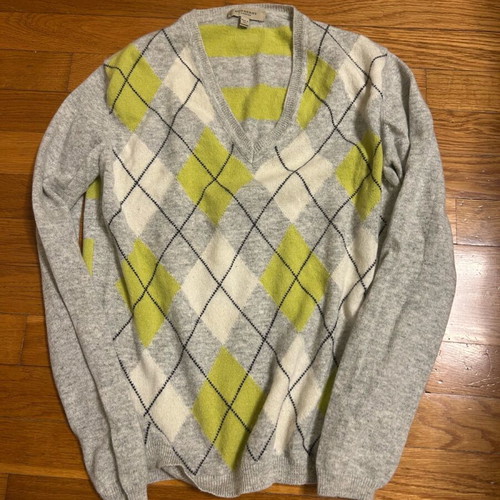 Burberry cashmere sweater S gray like new authentic