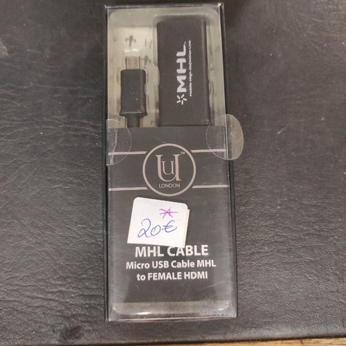 MHL cable new, micro USB to female HDMI