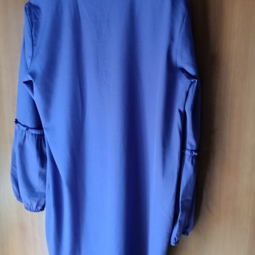 Purple dress used, medium to small, long sleeves, deep neckline