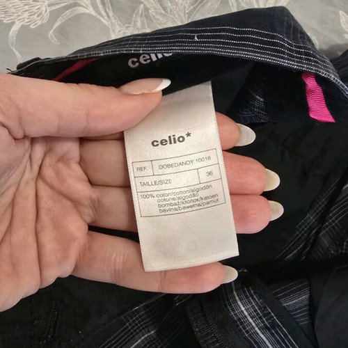 Celio men's plaid bermuda shorts like new, size 36