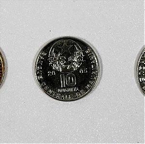 MAURITANIA set 3 νομίσματα UNC