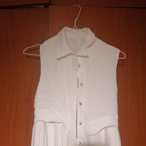 Massimo Dutti white long dress used, size S/36, summer elegant look