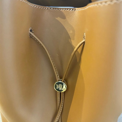 Ralph Lauren leather bucket bag shoulder brown like new