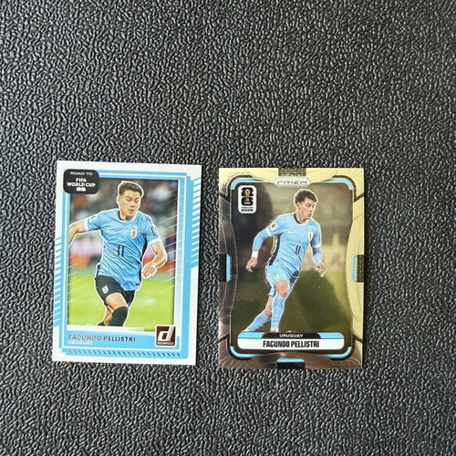 Facundo Pellistri Panini Prism and Road to World Cup stickers like new