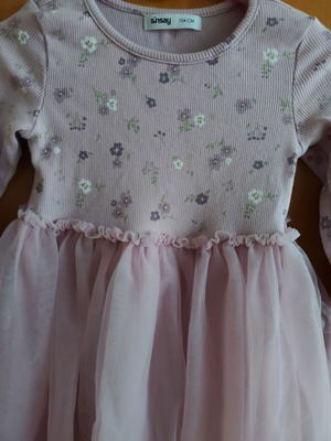 Floral dress Sinsay 104 cm like new, purple