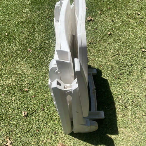 Hartman garden loungers used, set of 2, foldable