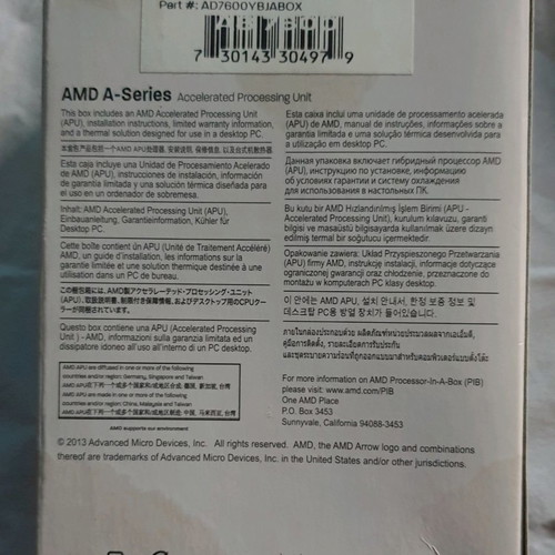 AMD processor cooler new for A-series with Radeon R7