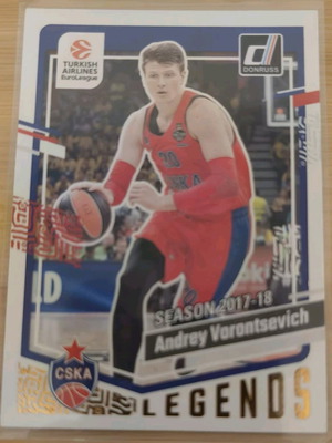 Κάρτα Andrey Vorontsevich Legends Donruss Panini σαν καινούργια
