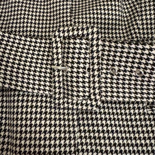 Zara houndstooth blazer with belt XS like new, black and white