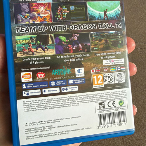 Dragon Ball Z Battle of Z PS Vita like new