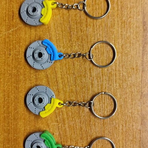 Disc brake keychain new in various colors