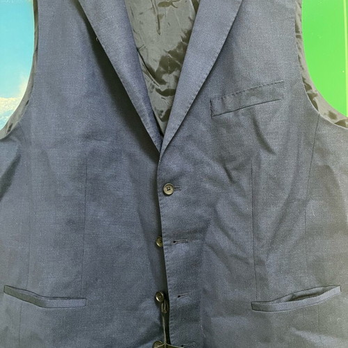 Boss vest blue new 100% virgin wool XL
