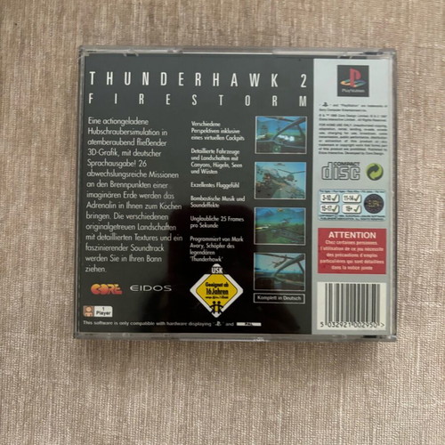 Thunderhawk 2 PlayStation 1 German used, complete
