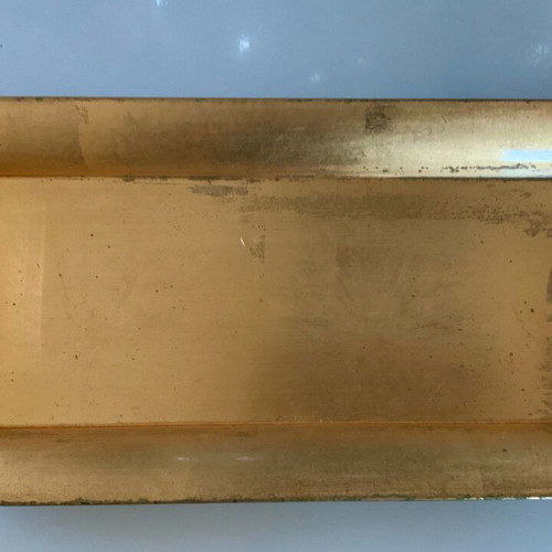 Cloverleaf serving tray used, rectangular gold