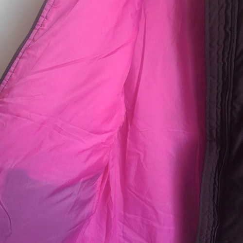 Women's long jacket like new, size L, purple pink