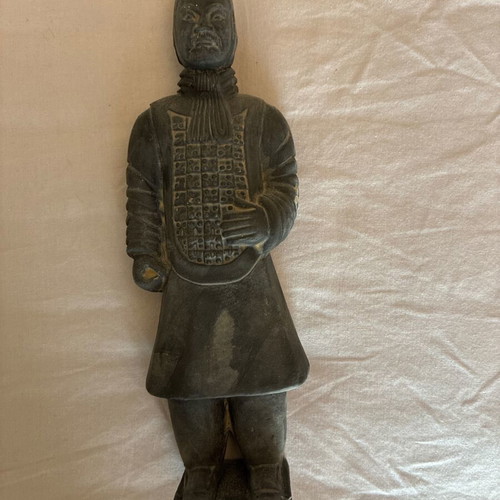 Ceramic soldier used, 27 cm, China museum replica