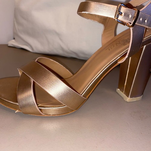 Women's sandals used size 41 pink and gold