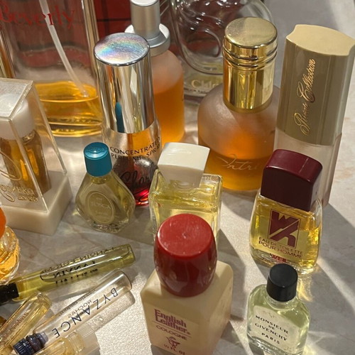 Old women's perfumes used, collectible bottles 1960-1990