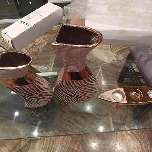 Vicko candle holder and vase set like new