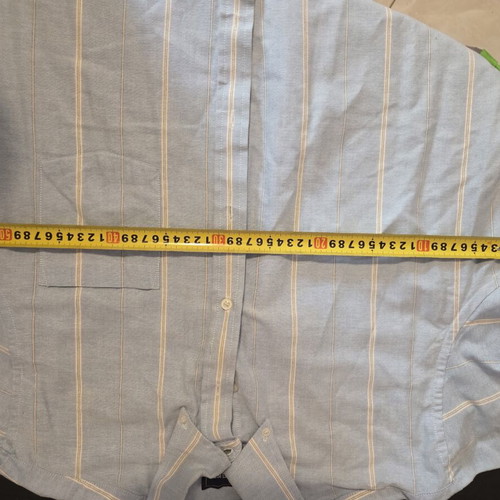Blue striped shirt size L, like new