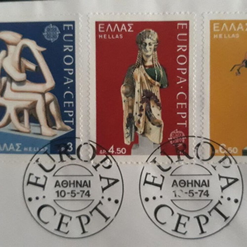 Φάκελος Πρώτης Ημέρας EUROPA CEPT 1974 καινούργιος, σετ 3 γραμματοσήμων