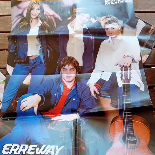 Rebelde Way collectible posters and stickers like new, set of 5