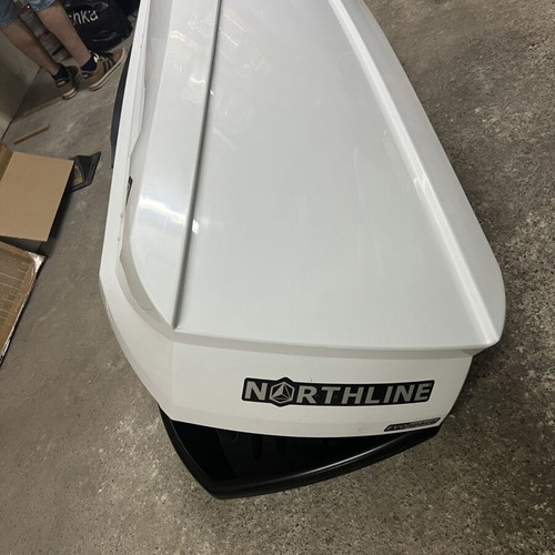 Northline EVOspace Roof Box Cargo Carrier gloss white like new