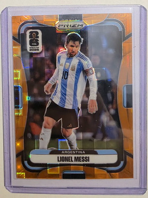 2026 Panini Prizm World Cup Lionel Messi Orange Pandora карта нова
